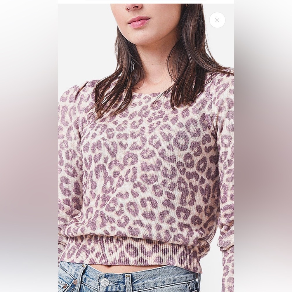 LoveShackFancy Margarita pullover Size S Taupe Skies NWT $395 MSRP - Picture 3 of 9